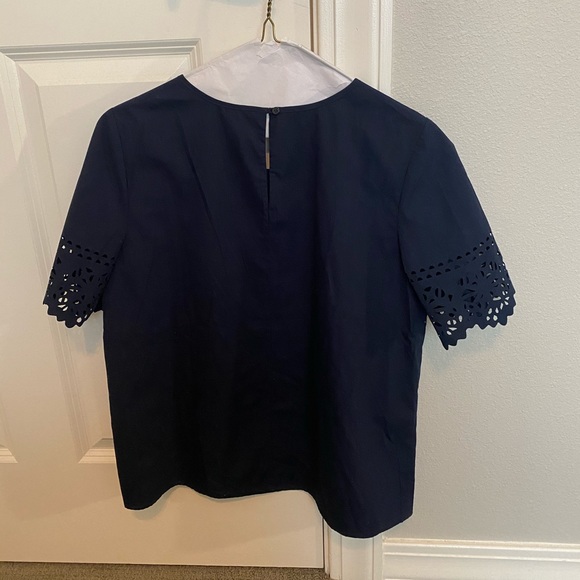 J. Crew size Xs navy blouse - Picture 3 of 10